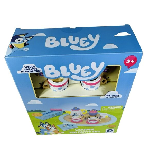 Bluey Wooden Tea Party Playset 20 Pieces - Picture 8 of 11